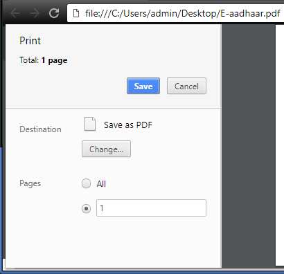 Save As PDF