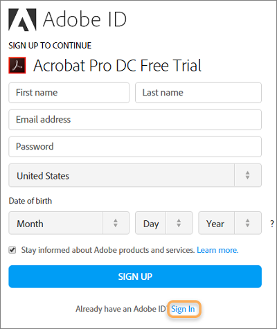 Install Adobe Pro
